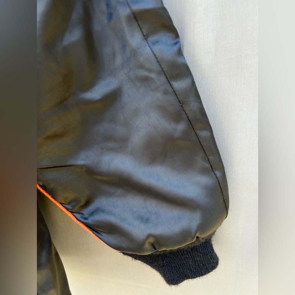 Black Racing-Style Bomber Jacket - Picture 8 of 13